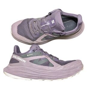 Salomon Ultra Flow Gore-Tex Women's Size 9 Purple Trail Running Sneakers Shoes